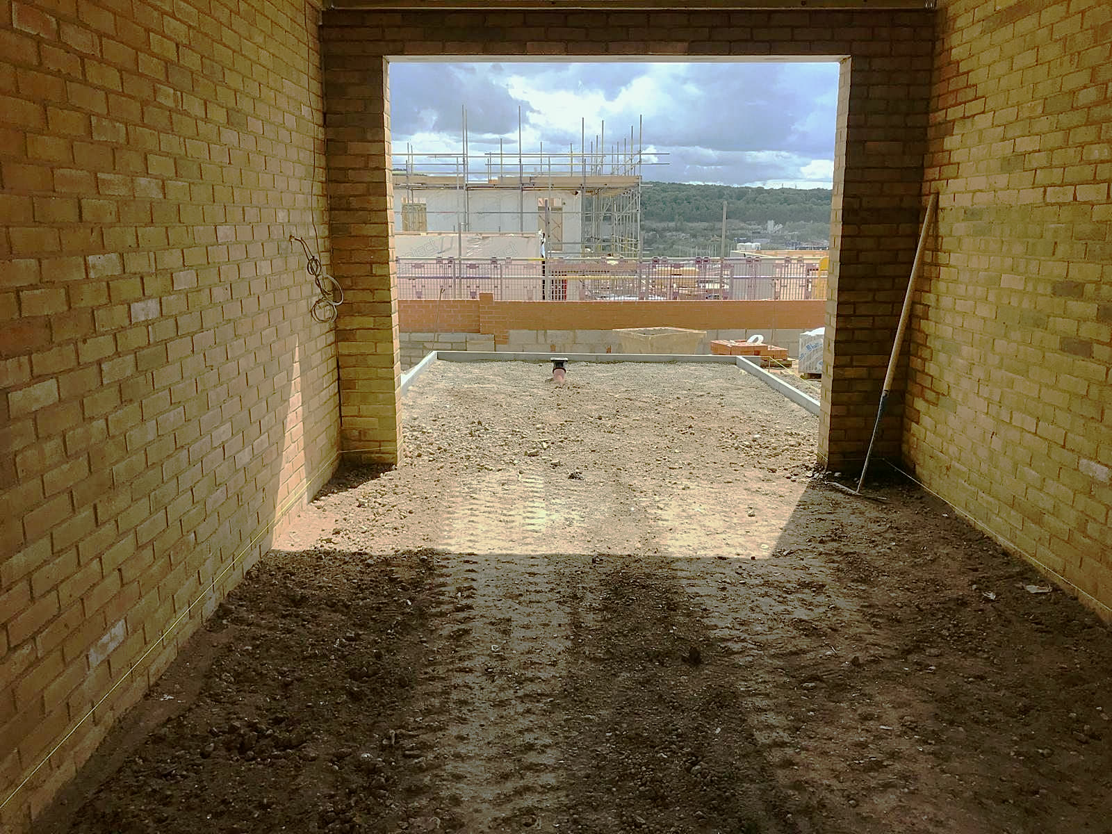 Sub-base preparation on a new-build site